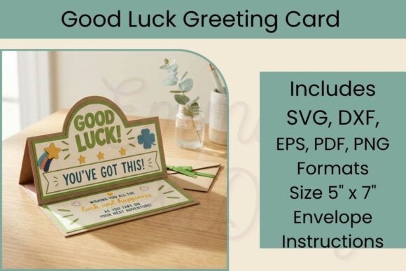 Good Luck Card SVG