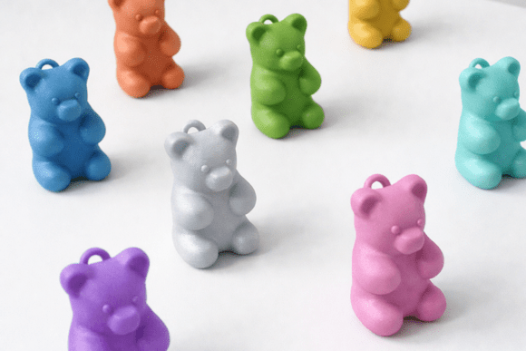 Gummy Bear Keychain STL | 3D Printable Candy Accessory - Image 3