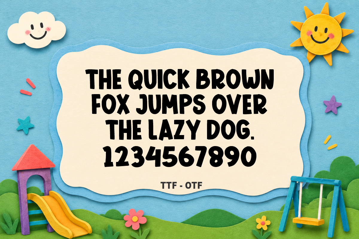Paper Playground Font - photo 4