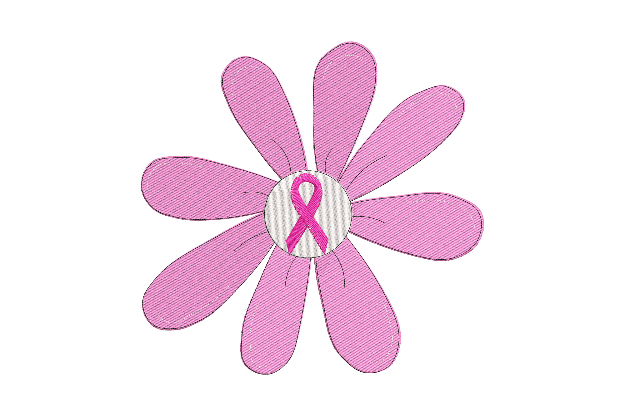 Pink Daisy Breast Cancer Awareness