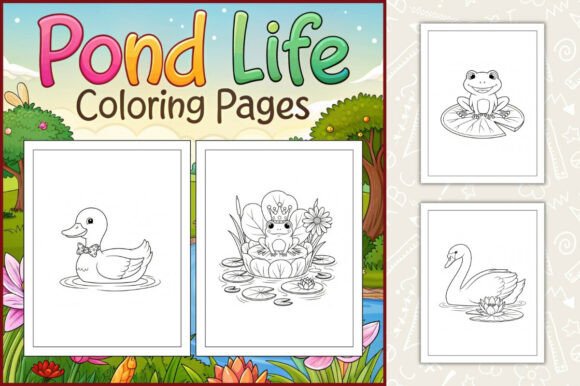 Pond Life Coloring Pages for Kids