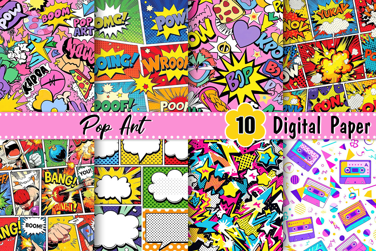 Pop Art Digital Paper