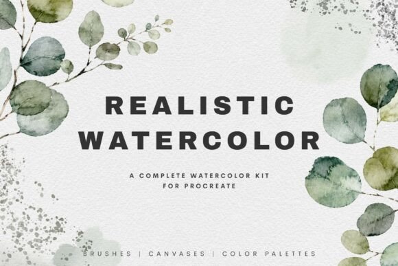 Realistic Watercolor Procreate Brushes