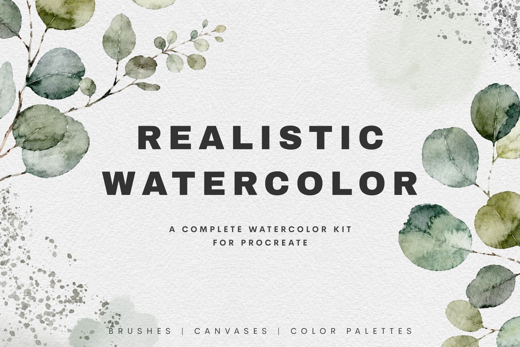 Realistic Watercolor Procreate Brushes