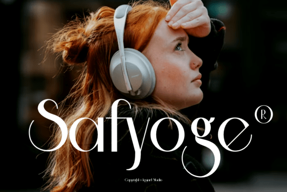Preview specimen of Safyoge sans serif font