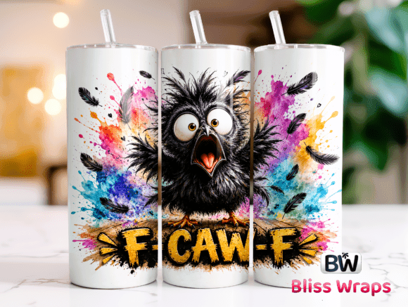Sarcastic Crow Tumbler Wrap
