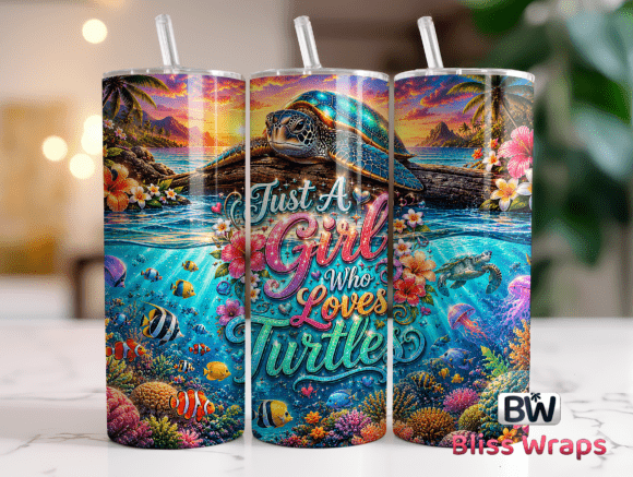 Sea Turtle Tumbler Wrap