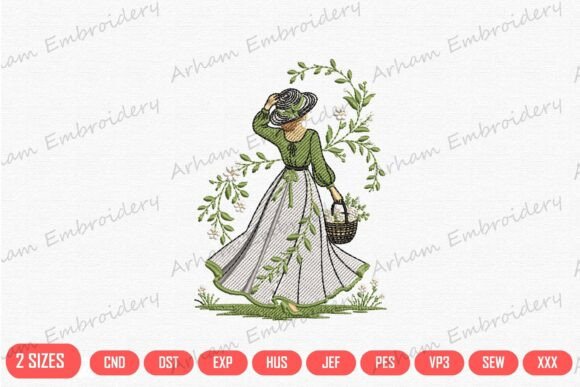 Vintage Cottagecore Lady