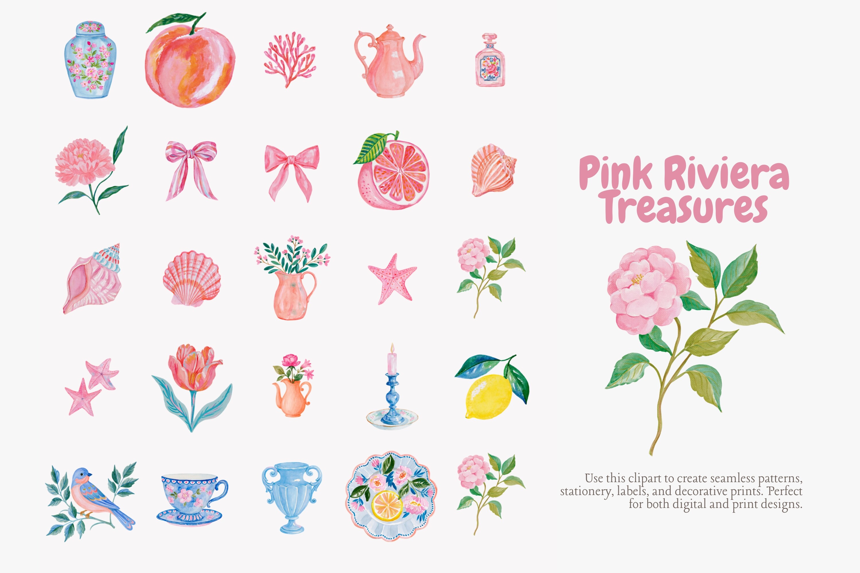 Coastal Watercolor Clipart Collection - photo 4