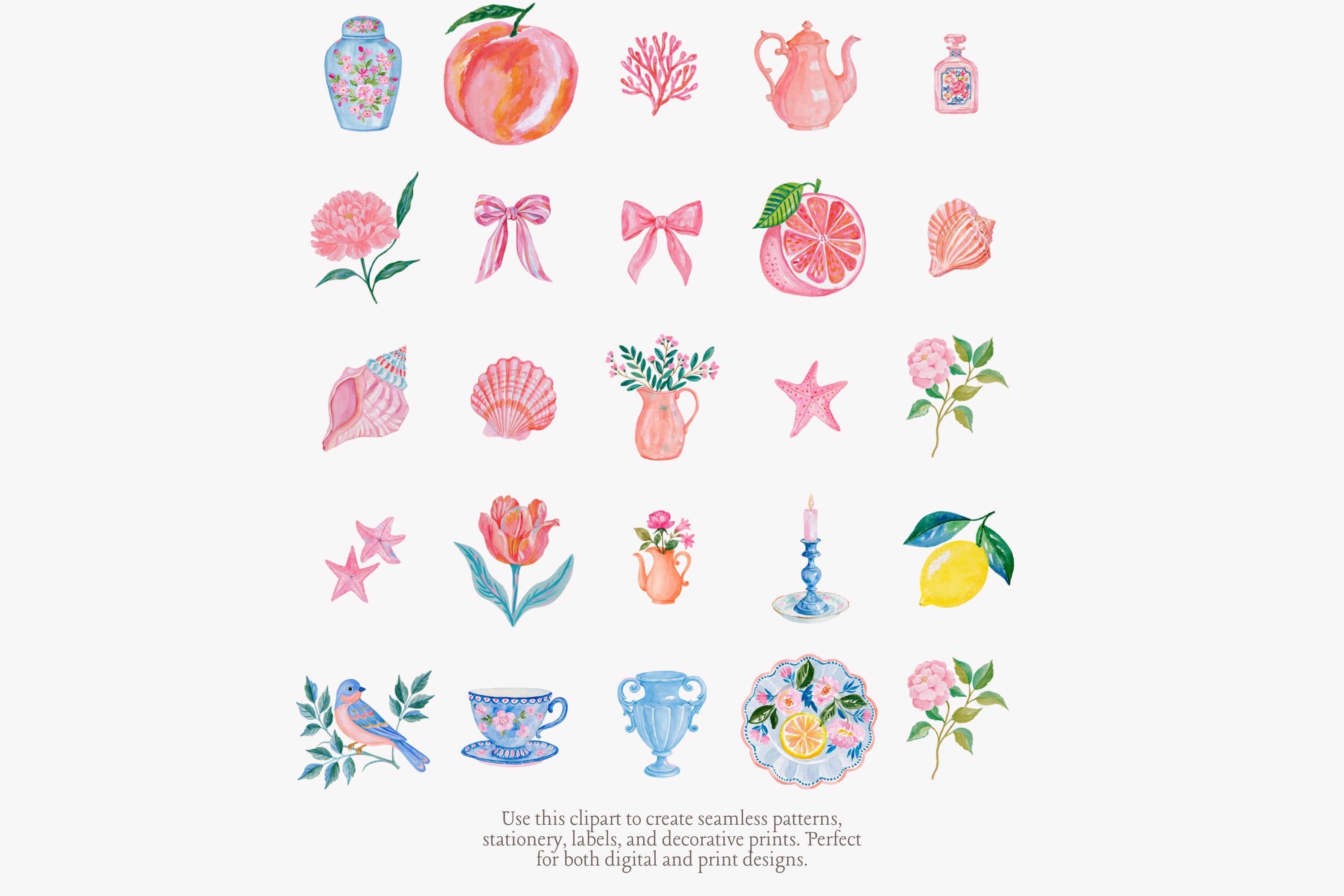 Coastal Watercolor Clipart Collection - photo 8
