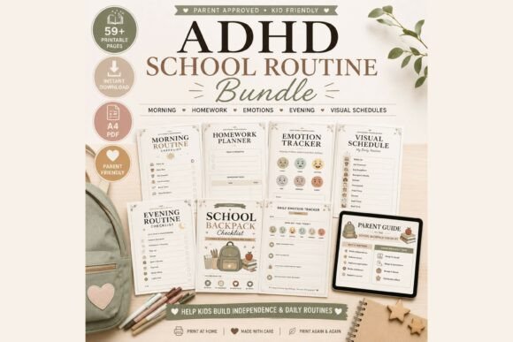 ADHD Children School Routine Bundle