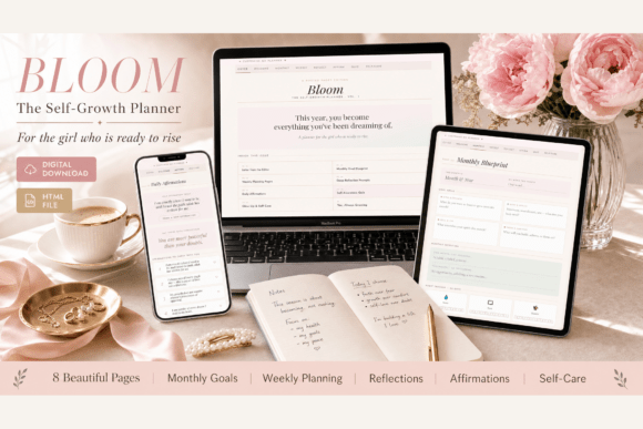 Bloom Self-Growth Planner Bundle