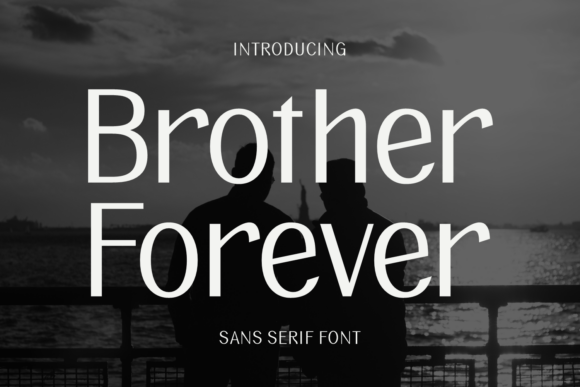Preview specimen of Brother Forever sans serif font