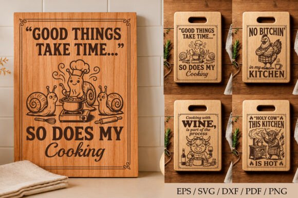 Funny Kitchen Cutting Board SVG,Cooking