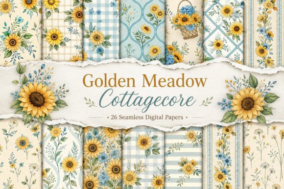 Golden Meadow Cottagecore – Digital