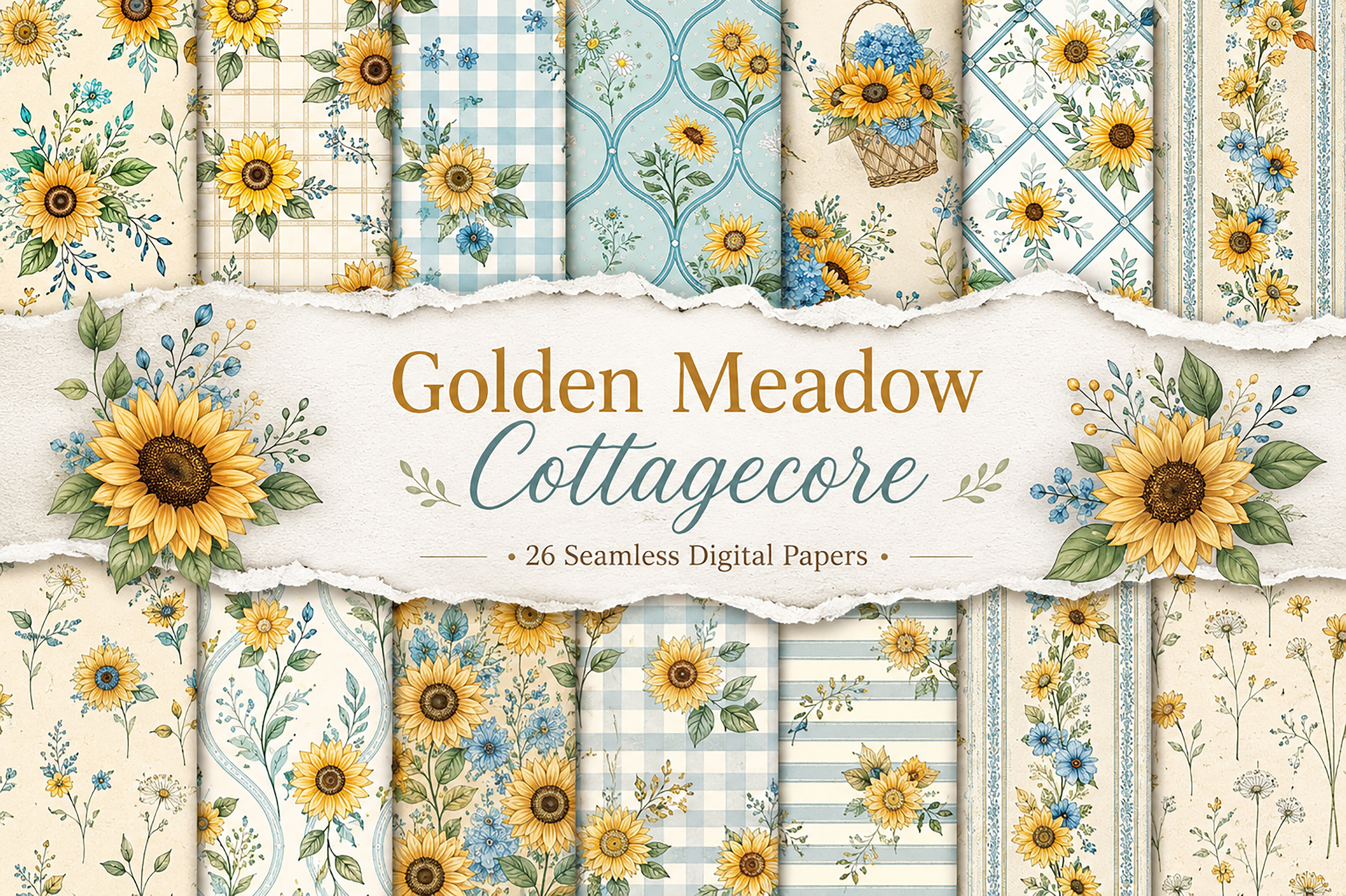 Golden Meadow Cottagecore – Digital