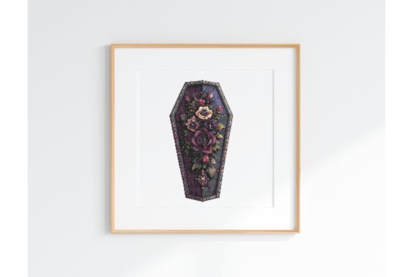 Gothic Coffin Cross Stitch Pattern