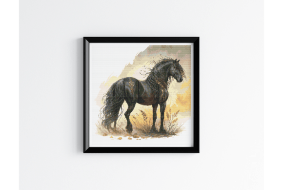 Gothic Horse Cross Stitch Pattern