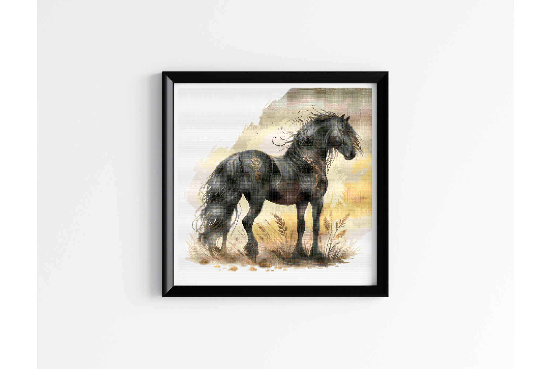 Gothic Horse Cross Stitch Pattern