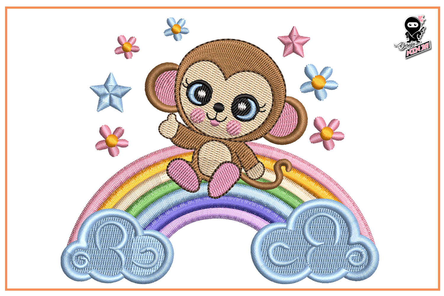 Monkey on Rainbow