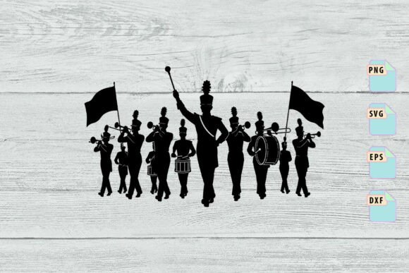 Patriotic Marching Band SVG