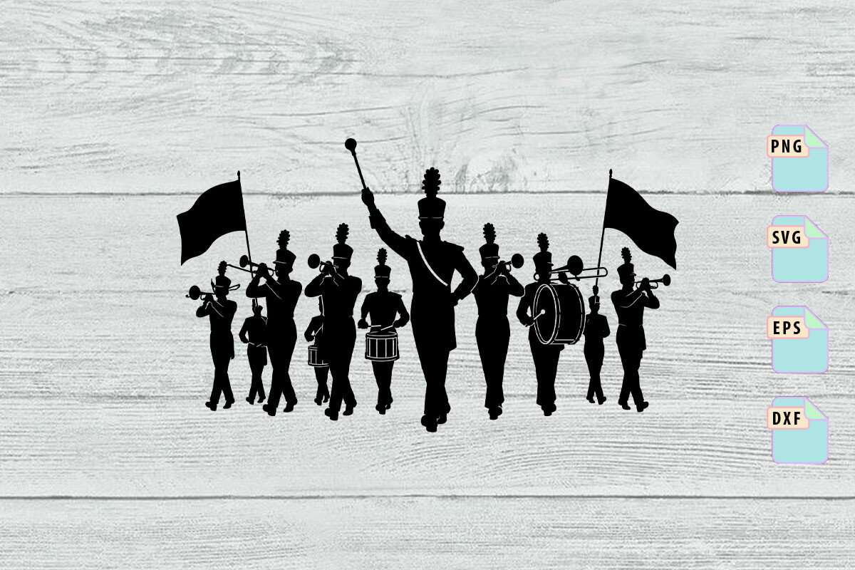 Patriotic Marching Band SVG
