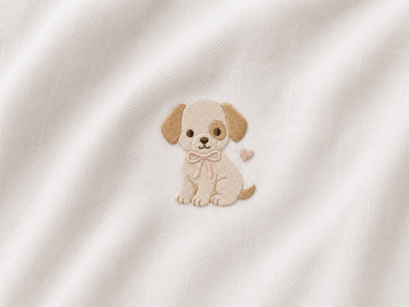 Puppy Embroidery Design