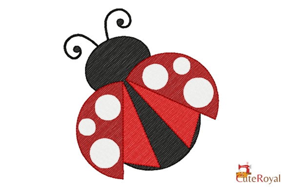 Red and White Ladybug – 6 Sizes
