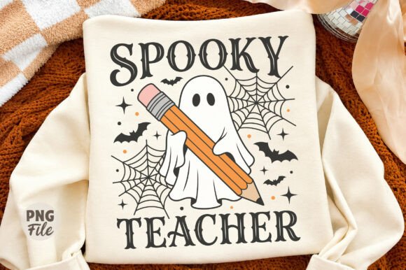 Spooky Teacher Halloween PNG, Spooky