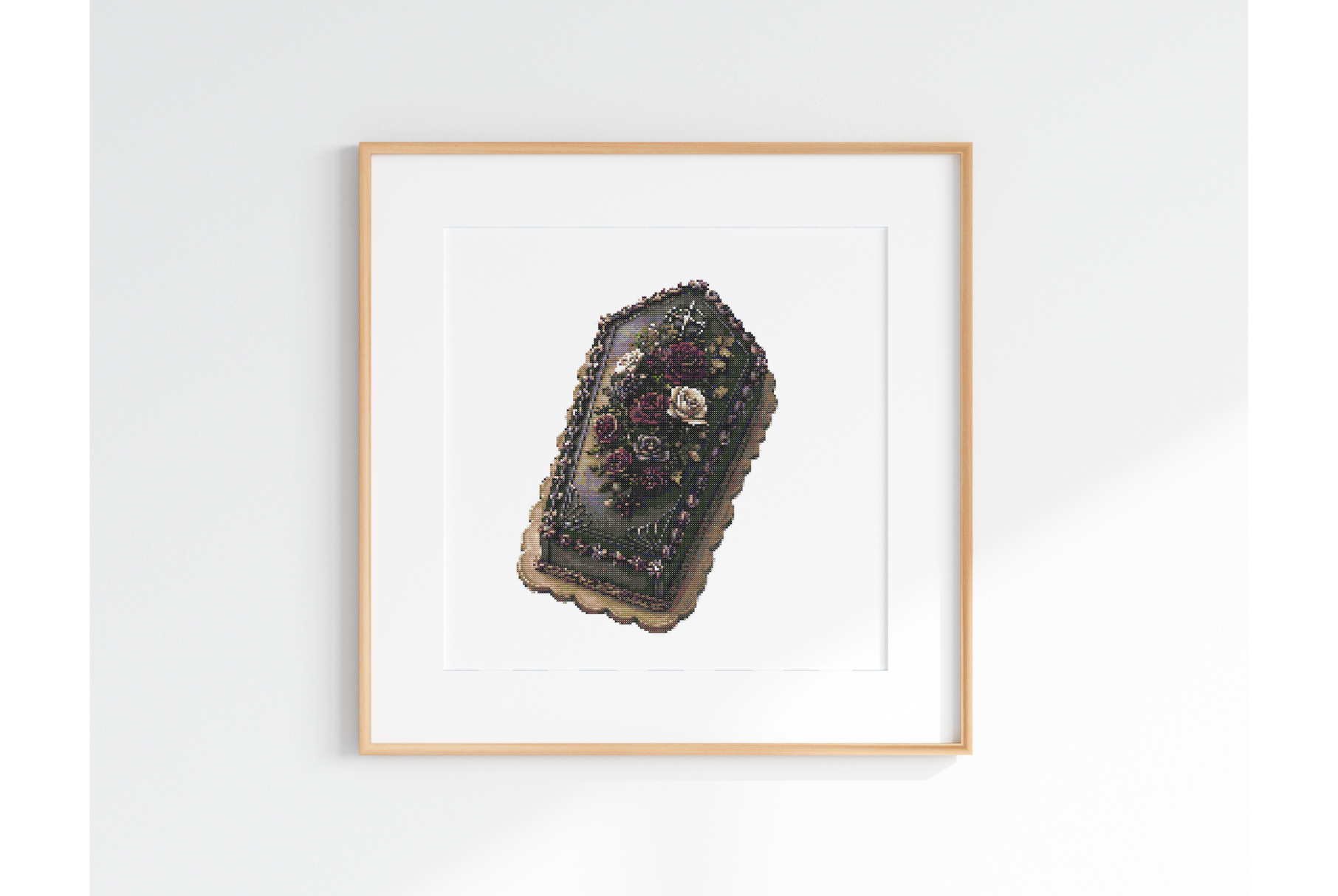 Witchy Coffin Cross Stitch Pattern