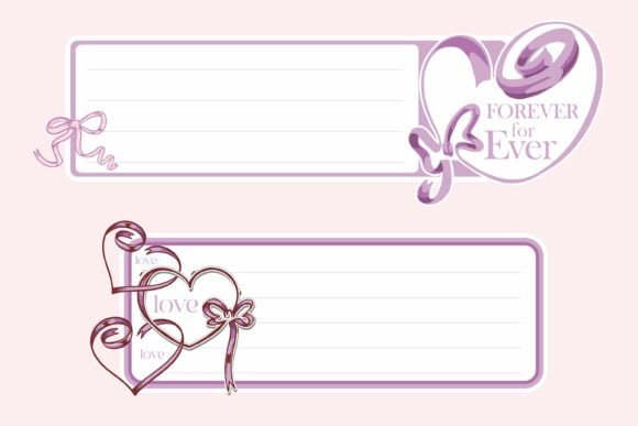 Romantic Love Note Card Template