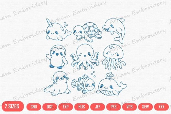 Cute Kawaii Ocean Animals