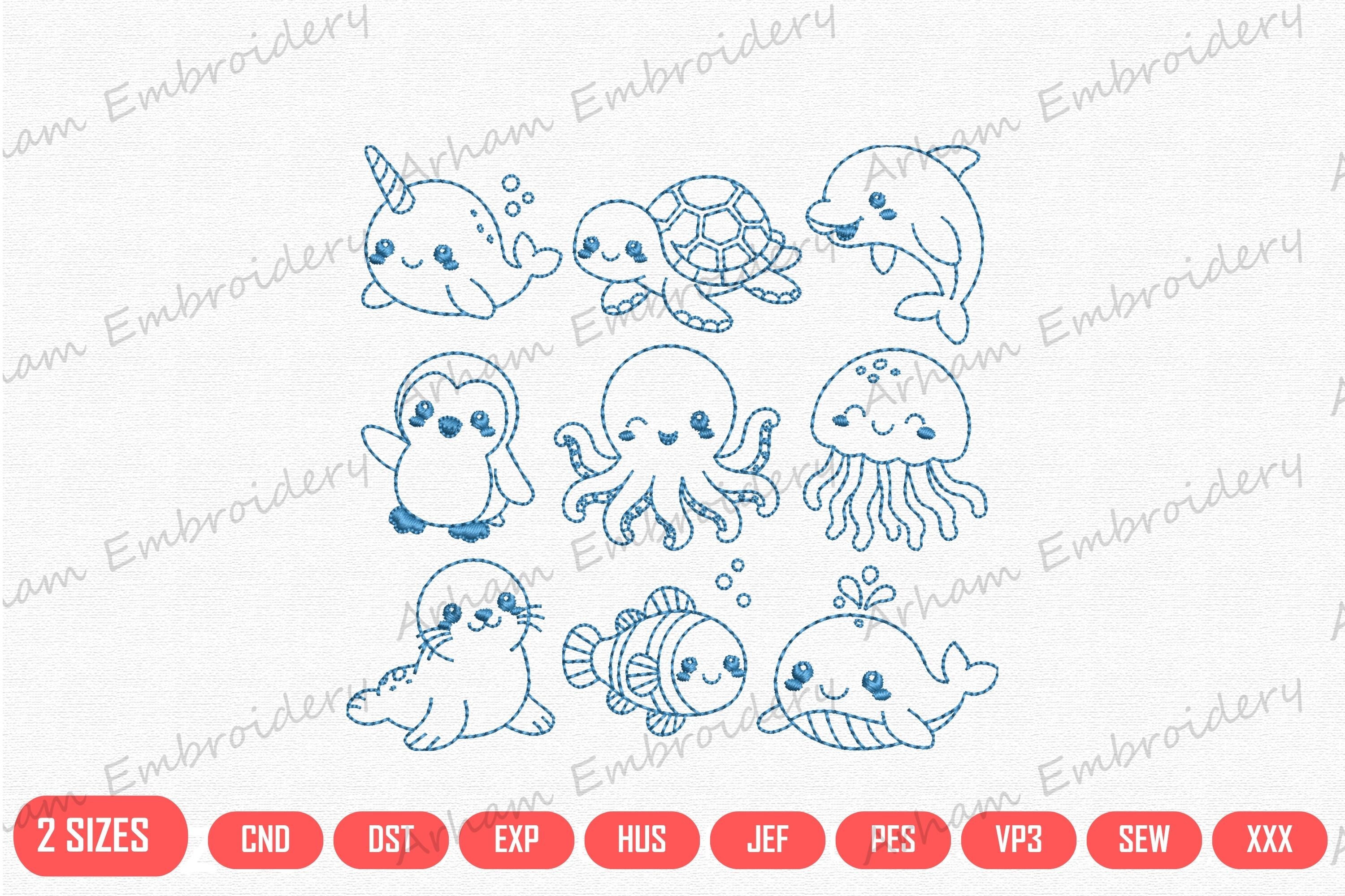 Cute Kawaii Ocean Animals