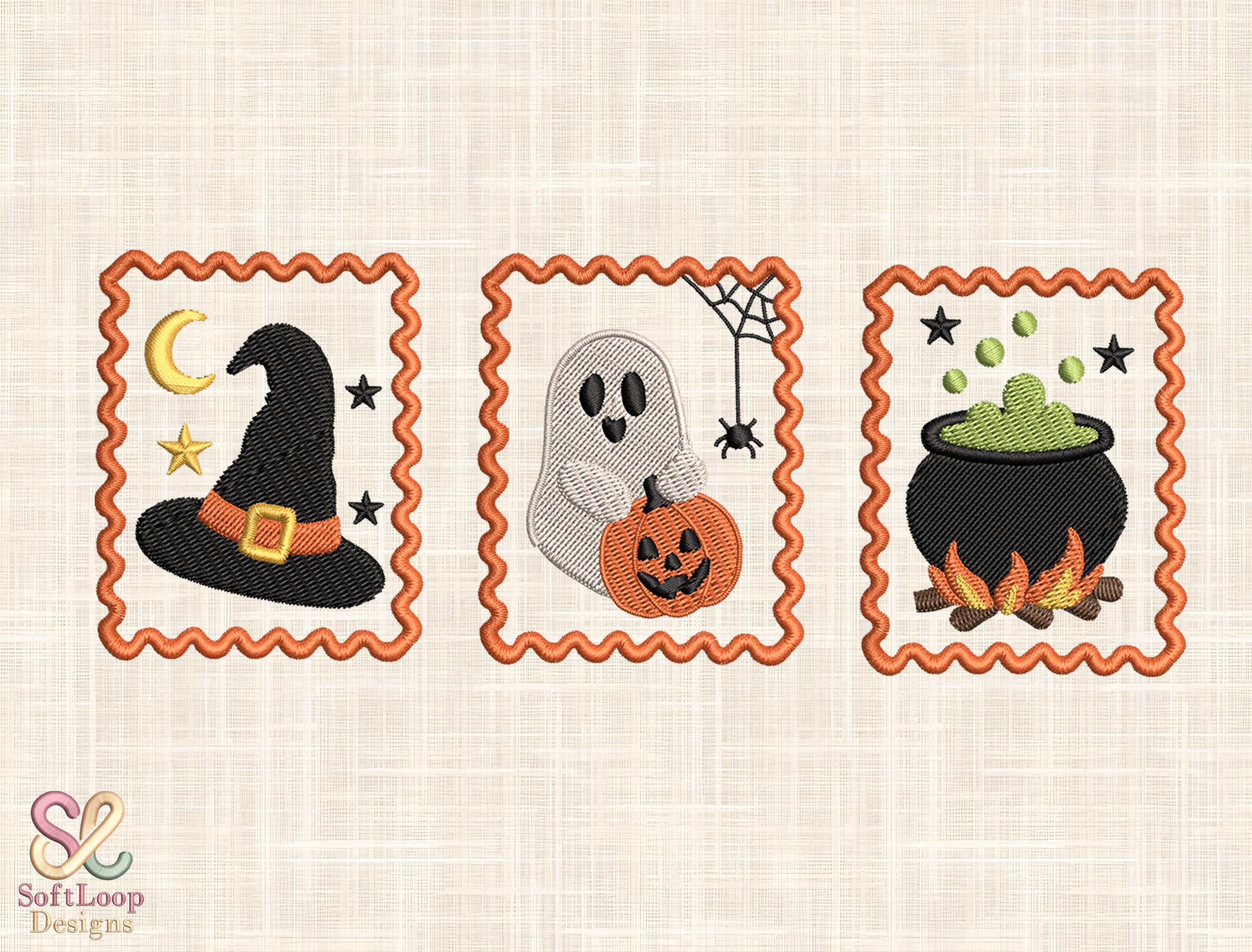 Halloween Stamp Trio Embroidery Design