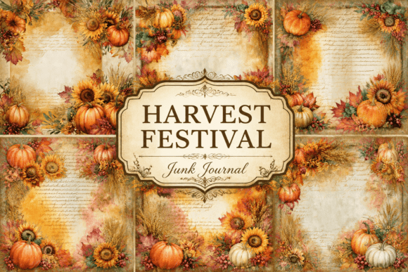 Preview of Harvest Festival Junk Journal