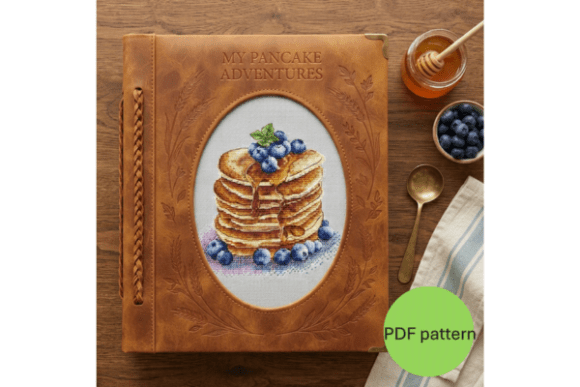 Pancakes Cross Stitch Pattern