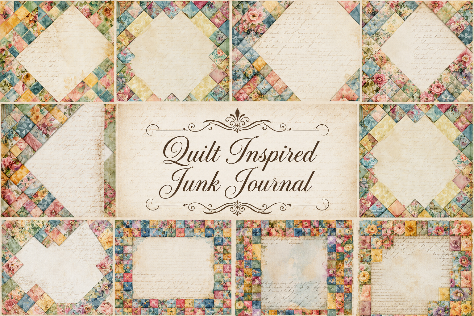 Quilt Inspired Journal Paper