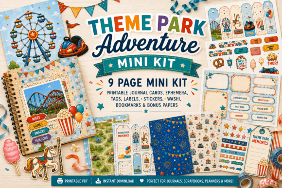 Theme Park Adventure Printable Mini Kit