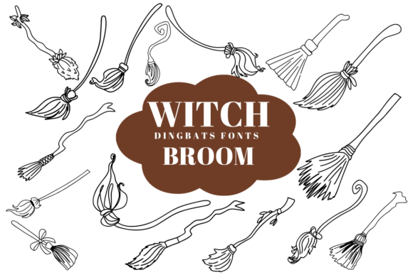 Preview of Witch Broom dingbat font