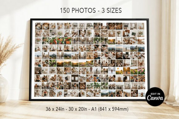 150 Photo Collage Canva Template