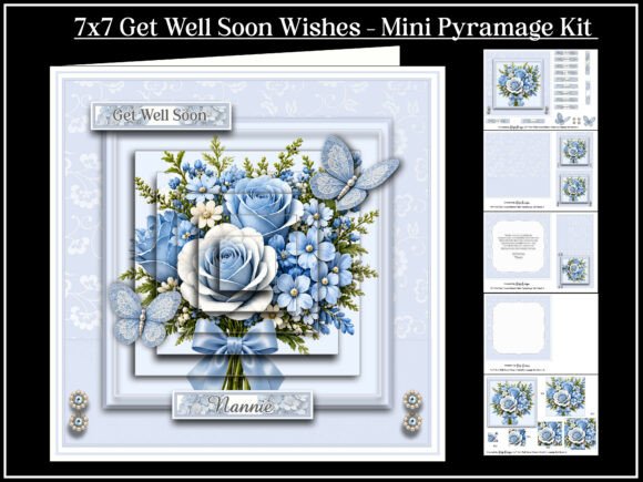 7x7 Get Well Soon Wishes Mini Pyramage