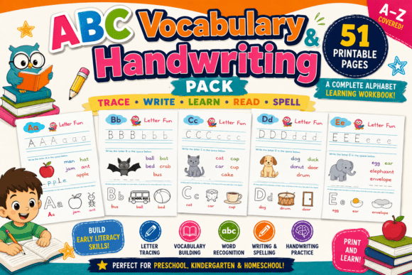 ABC Vocabulary & Handwriting Pack