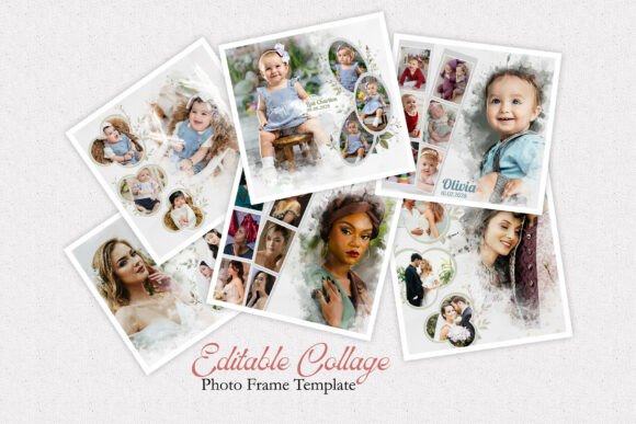 Collage Photo Frame Art Template