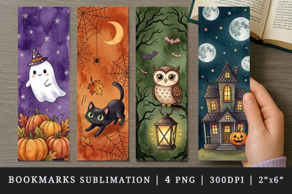 Halloween Bookmark Design Set