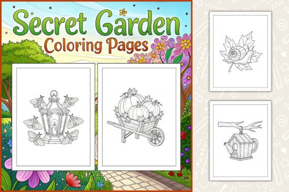 Secret Garden Coloring Pages for Kids