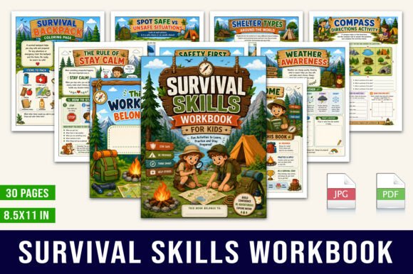 Survival Skills Workbook for Kids