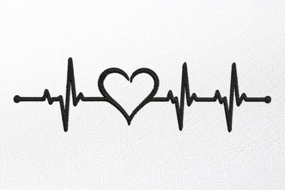 Valentine Heart Bit Embroidery Design.