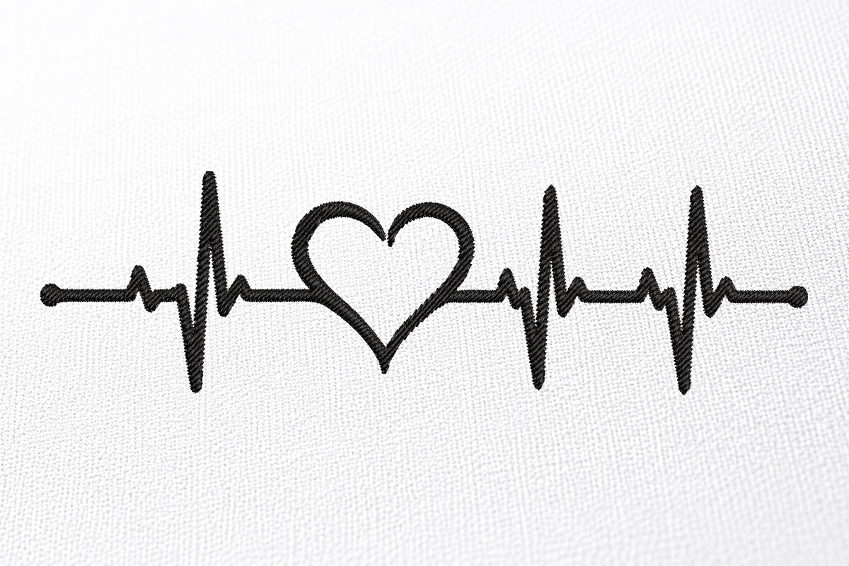 Valentine Heart Bit Embroidery Design.