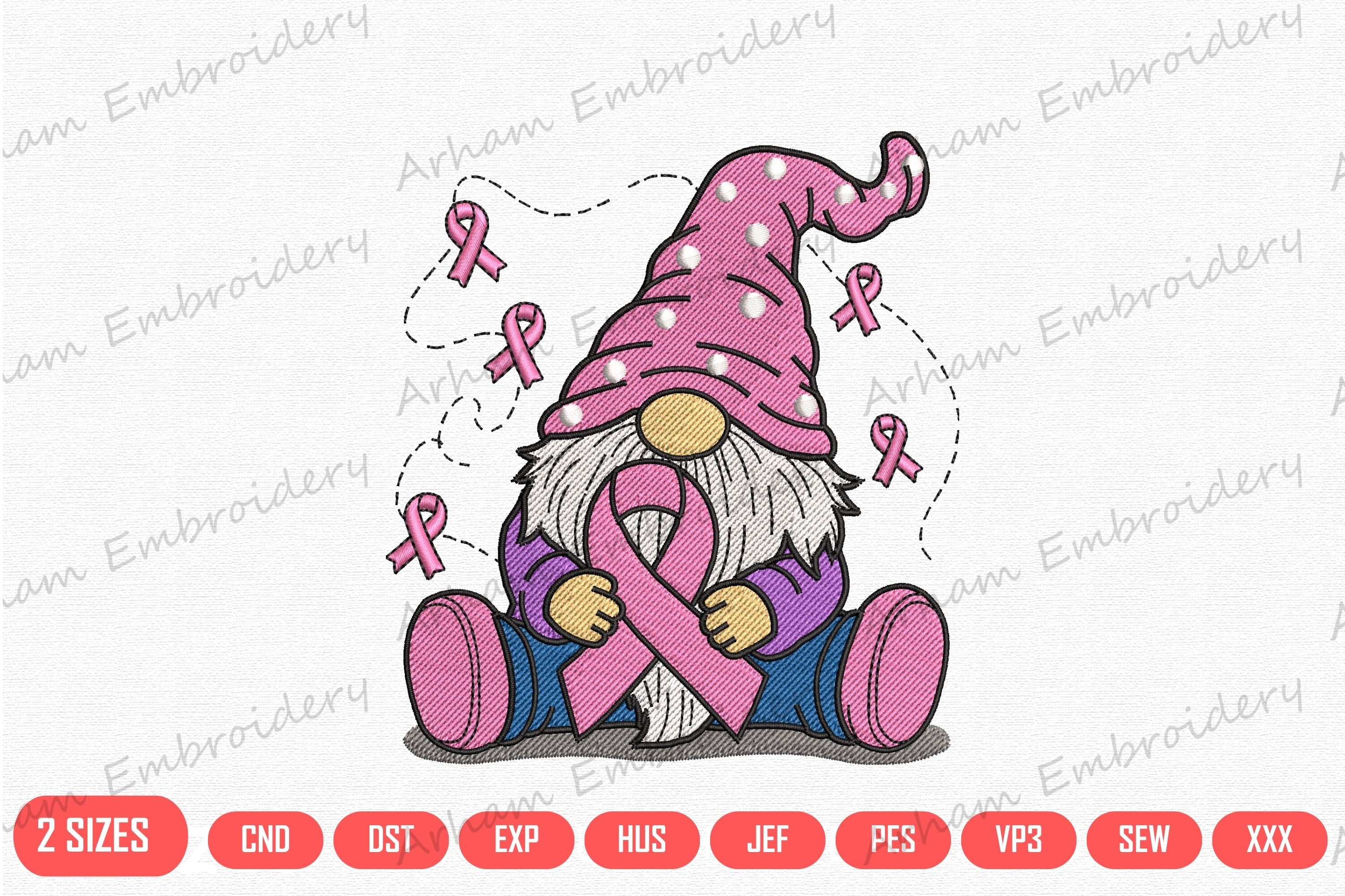 Breast Cancer Awareness Gnome