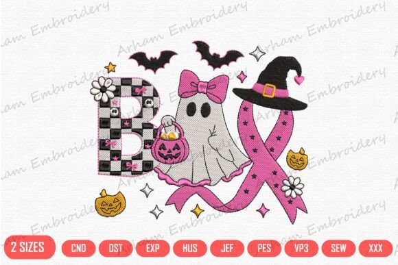 Breast Cancer Boo Ghost